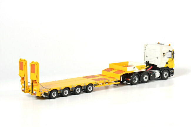 ギャラリービューアに画像をロードする, Aertssen SCANIA R Highline Low Loader Semi4軸 /WSI 1/50 ダイキャスト 建設機械模型