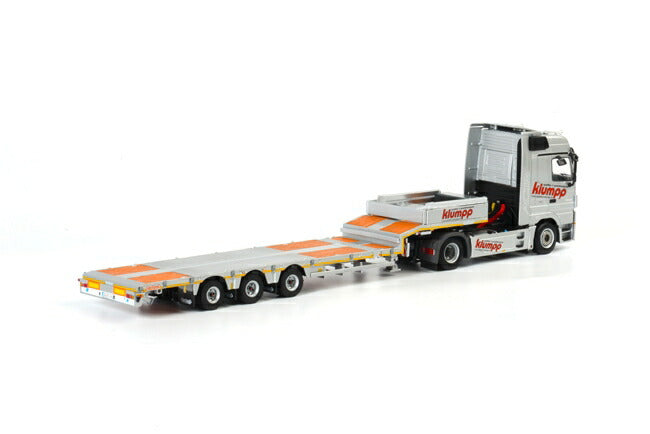 ギャラリービューアに画像をロードする, Klumpp メルセデスアクトロス Low Loader Semi 3軸 /WSI 1/50 模型 トレーラー