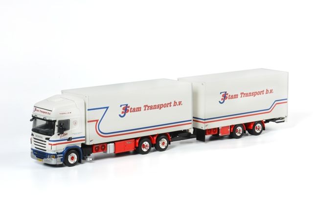 ギャラリービューアに画像をロードする, J. Stam SCANIAスカニア R Topline Combi トレーラー /WSI 1/50 模型