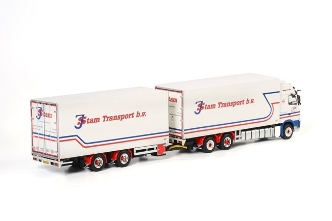 ギャラリービューアに画像をロードする, J. Stam ボルボ FH3 Globetrotter XL Combiトレーラー /WSI 1/50 模型