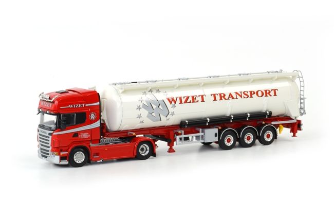 ギャラリービューアに画像をロードする, Wizet Transport SCANIAスカニア R Topline バルクトレーラー Kipper 3軸 /WSI 1/50 模型ミニカー