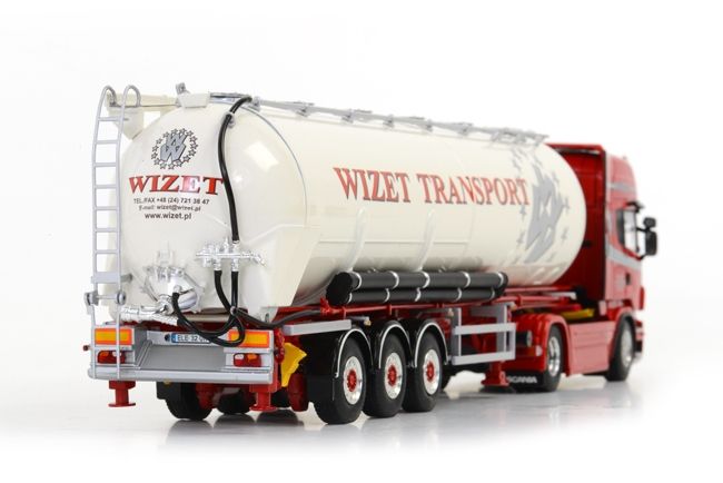ギャラリービューアに画像をロードする, Wizet Transport SCANIAスカニア R Topline バルクトレーラー Kipper 3軸 /WSI 1/50 模型ミニカー