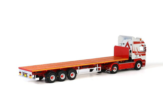 ギャラリービューアに画像をロードする, Brame SCANIAスカニア R Highline Flatbed Trailerトレーラー 3軸 /WSI 1/50 模型ミニカー