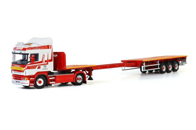 ギャラリービューアに画像をロードする, Brame SCANIAスカニア R Highline Flatbed Trailerトレーラー 3軸 /WSI 1/50 模型ミニカー