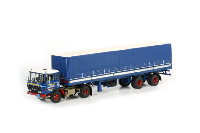 ギャラリービューアに画像をロードする, Van Appeldoorn DAF 2600 Classic カーテンサイドトレーラー /WSI 1/50 模型