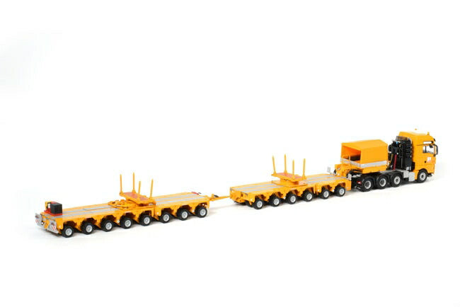 ギャラリービューアに画像をロードする, Max Bogl MAN TGX XXL Scheuerle Intercombi トラック トレーラー/WSI 1/50 建設機械模型