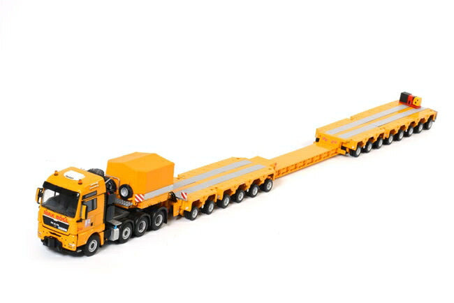 ギャラリービューアに画像をロードする, Max Bogl MAN TGX XXL Scheuerle Intercombi トラック トレーラー/WSI 1/50 建設機械模型