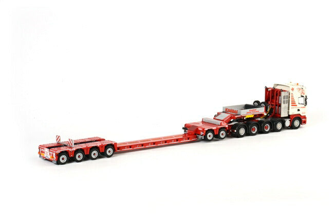 ギャラリービューアに画像をロードする, Knobel SCANIAスカニア R Topline Nooteboom 4-axle EURO-PX + 2-axle ICP トレーラー/WSI 1/50 建設機械模型