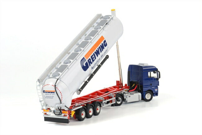 ギャラリービューアに画像をロードする, Greiwing MAN TGX XLX Bulk Trailer Kipper 3軸 /WSI 1/50 トラック 建設機械模型