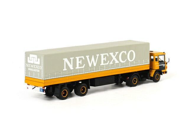 ギャラリービューアに画像をロードする, Newexco DAF 2600 クラシック カーテンサイダートレーラー /WSI 1/50 建設機械模型