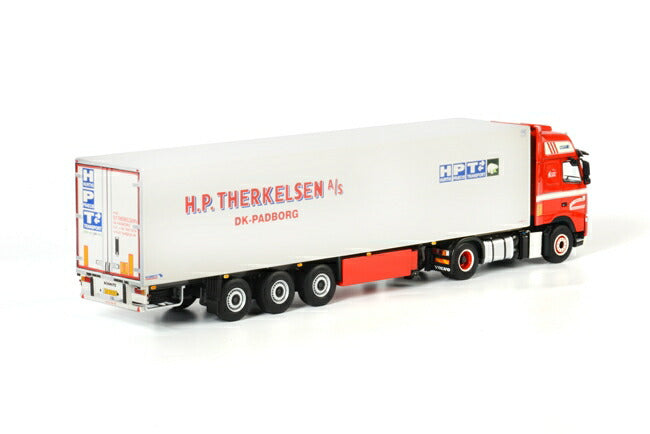 ギャラリービューアに画像をロードする, Therkelsen VOLVO FH3 Globetrotter XL リーファートレーラー キャリア 3軸 /WSI 1/50 建設機械模型 トラック