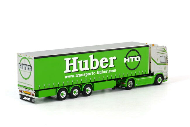ギャラリービューアに画像をロードする, Huber SCANIAスカニア R Topline カーテンサイダートレーラー3軸 トラック /WSI 1/50 ダイキャスト 建設機械模型