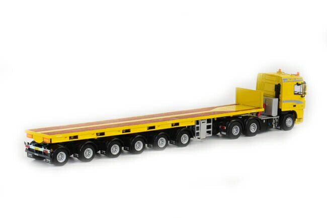 ギャラリービューアに画像をロードする, DAF DAF XF 105 Space Cab ノーテブーム バラストトレーラー 6軸 /WSI 1/50 ダイキャスト 建設機械模型