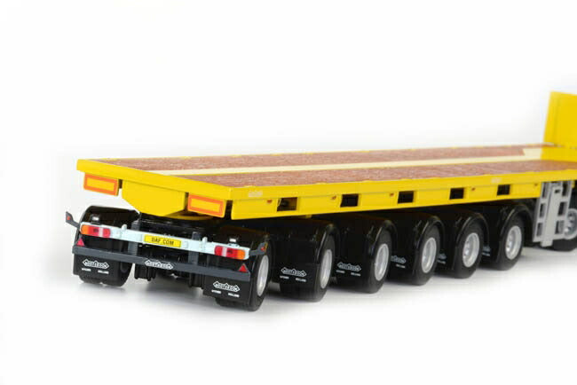 ギャラリービューアに画像をロードする, DAF DAF XF 105 Space Cab ノーテブーム バラストトレーラー 6軸 /WSI 1/50 ダイキャスト 建設機械模型