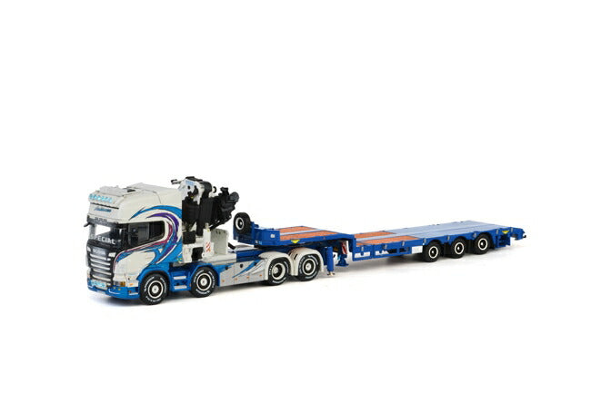 ギャラリービューアに画像をロードする, Aaltonen SCANIAスカニア R Topline Fassi 1100 + セミ底床 /WSI 1/50 ダイキャスト 建設機械模型