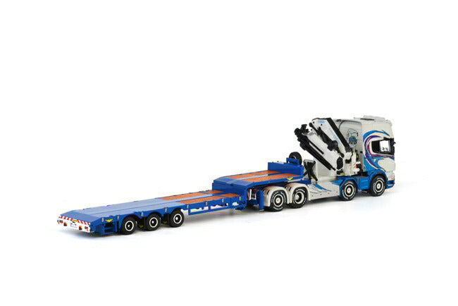 ギャラリービューアに画像をロードする, Aaltonen SCANIAスカニア R Topline Fassi 1100 + セミ底床 /WSI 1/50 ダイキャスト 建設機械模型