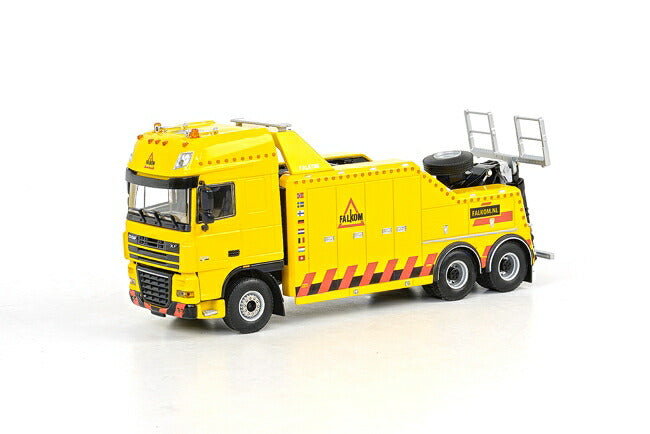 ギャラリービューアに画像をロードする, DAF XF 105 Super Space Cab Falkom レッカー車 /WSI 1/50 ダイキャスト 建設機械模型 トラック