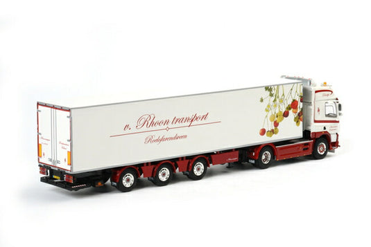 E. van Rhoon DAF CF 85 Space Cab リーファートレーラーキャリア 3軸 トラック /WSI 建設機械模型 1/50