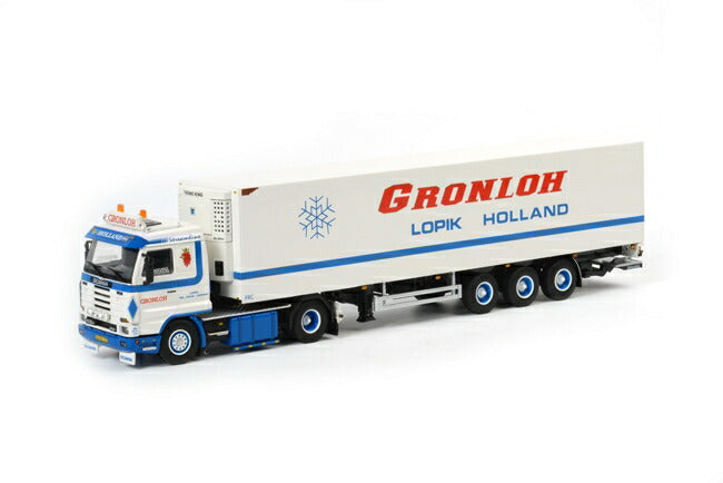 ギャラリービューアに画像をロードする, Gronloh SCANIAスカニア R113/R143 Streamline リーファートレーラー Thermoking 3軸 /WSI 建設機械模型 1/50