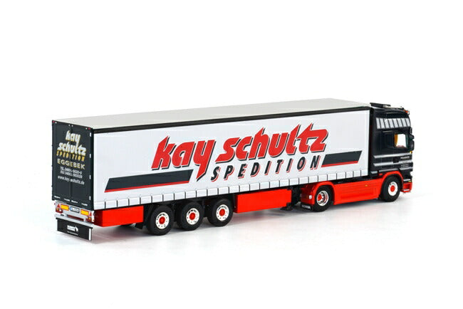 ギャラリービューアに画像をロードする, Kay Schultz SCANIAスカニア R Topline カーテンサイダートレーラー 3軸 /WSI 建設機械模型 1/50