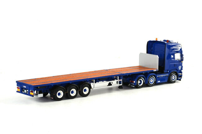 ギャラリービューアに画像をロードする, Mauersberger SCANIAスカニア R Topline フラットトレーラー 3軸 /WSI 建設機械模型 1/50