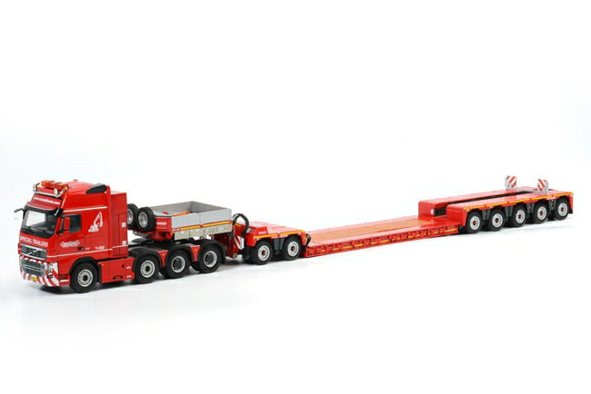 ギャラリービューアに画像をロードする, VOLVO FH3 Globetrotter XXL Nooteboomノーテブーム 5軸 EURO-PX + 3軸 ICP トラック トレーラー /WSI 建設機械模型 1/50