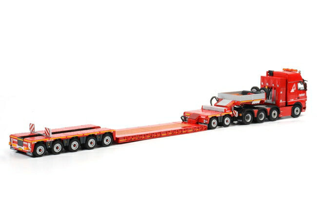 ギャラリービューアに画像をロードする, VOLVO FH3 Globetrotter XXL Nooteboomノーテブーム 5軸 EURO-PX + 3軸 ICP トラック トレーラー /WSI 建設機械模型 1/50