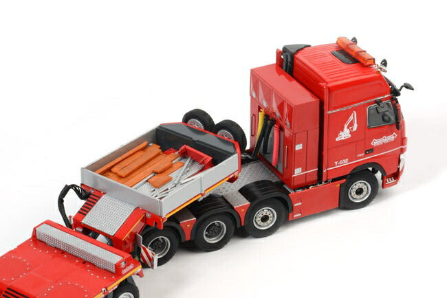 ギャラリービューアに画像をロードする, VOLVO FH3 Globetrotter XXL Nooteboomノーテブーム 5軸 EURO-PX + 3軸 ICP トラック トレーラー /WSI 建設機械模型 1/50