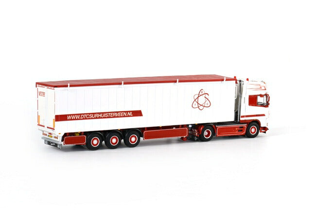 ギャラリービューアに画像をロードする, S.G. de Vries DAF XF 105 Super Space Cab Cargo Floor Trailer 3軸 トラック トレーラー /WSI 1/50 建設機械模型