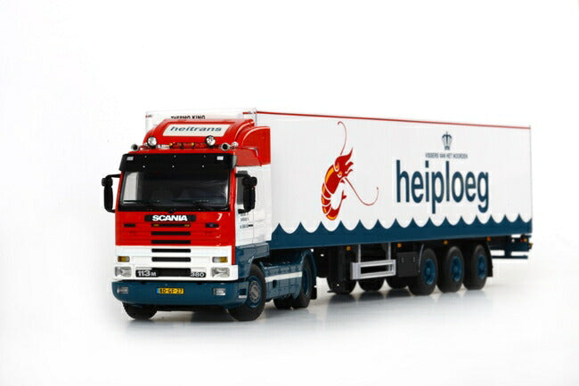 ギャラリービューアに画像をロードする, Heiploeg SCANIAスカニア T113/T143 Streamline リーファートレーラー Thermoking 3軸 トラック /WSI 1/50 建設機械模型