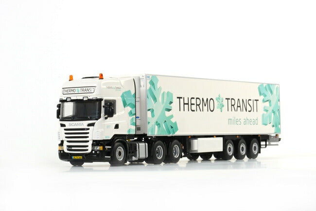 ギャラリービューアに画像をロードする, Thermo Transit SCANIAスカニア R Topline リーファートレーラーThermoking 3軸 トラック /WSI 1/50 建設機械模型