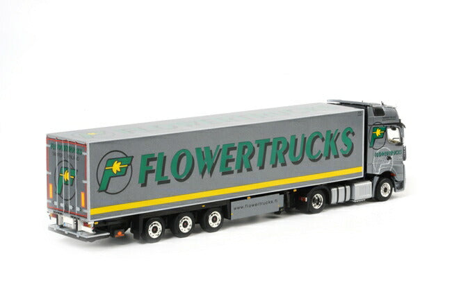 ギャラリービューアに画像をロードする, 【予約】7-9月以降発売予定Flowertrucks メルセデスベンツアクトロス Giga Space リーファートレーラー Thermoking 3軸 /WSI 1/50 建設機械模型