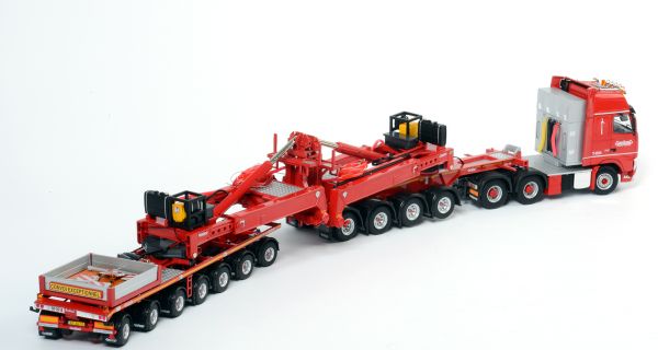 ギャラリービューアに画像をロードする, ノーテブーム MEGA WINDMILL TRANSPORTER +4軸 JEEPDOLLY +7軸 DOLLY + VOLVO FH3 6X4 トレーラー /WSI 1/50 建設機械模型