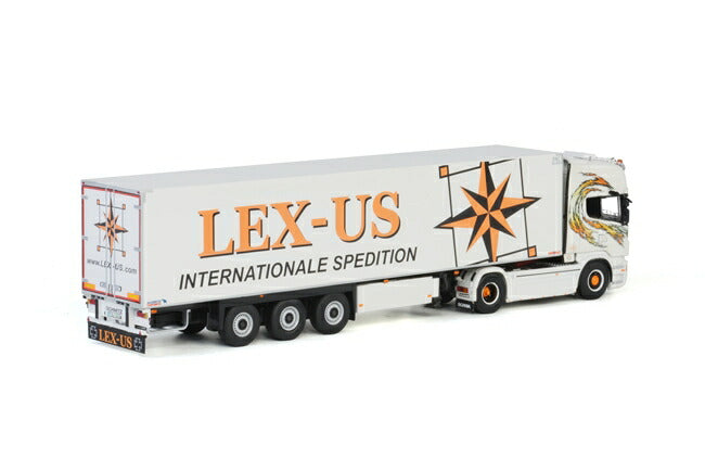 ギャラリービューアに画像をロードする, Lex-Us SCANIAスカニア R Topline リーファートレーラー Thermoking 3軸 /WSI 1/50 建設機械模型