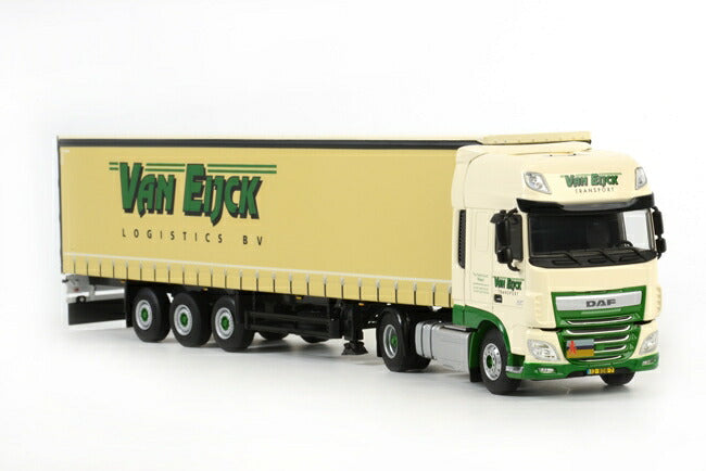 ギャラリービューアに画像をロードする, van Eijck DAF new XF SSC カーテンサイダー トレーラー3軸 /WSI 1/50 建設機械模型 ミニカー