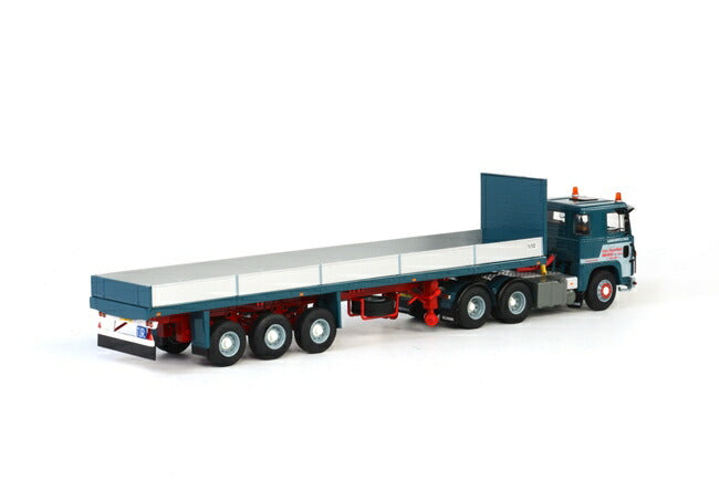 ギャラリービューアに画像をロードする, J.Brouwer Scaniaスカニア 141 クラシック フラットベッドトレーラー トラック/WSI 建設機械模型 1/50