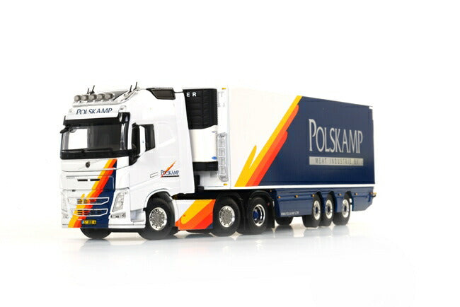 ギャラリービューアに画像をロードする, Polskamp Meat Volvoボルボ FH4 GL XL リーファートレーラーキャリア/WSI 建設機械模型 1/50