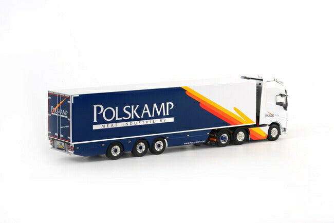 ギャラリービューアに画像をロードする, Polskamp Meat Volvoボルボ FH4 GL XL リーファートレーラーキャリア/WSI 建設機械模型 1/50