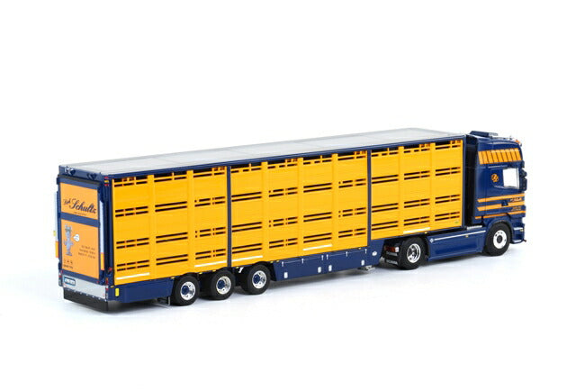 ギャラリービューアに画像をロードする, Dirk Schultz SCANIAスカニア R Topline 家畜運搬トレーラー 3軸 トラック /WSI 1/50 建設機械模型 ミニカー