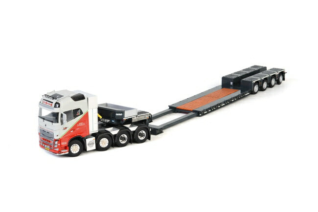 ギャラリービューアに画像をロードする, Jelle Bijlsma ボルボFH4 Globetrotter ノーテブーム 4軸 EURO-PX トラック トレーラー /WSI 1/50 建設機械模型 ミニカー