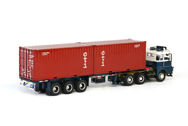 ギャラリービューアに画像をロードする, Groenenboom FTF FD serie コンテナトレーラー(3 as) & 2 x 20フィートコンテナ トラック /WSI 1/50 建設機械模型 ミニカー