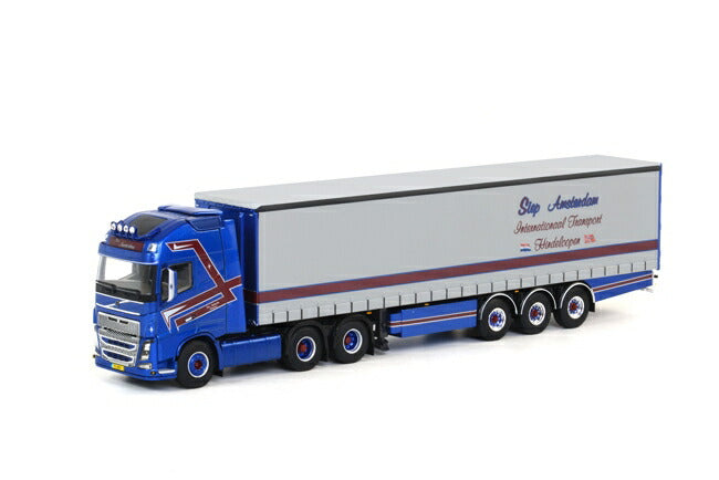 ギャラリービューアに画像をロードする, Siep Amsterdam Volvoボルボ FH4 GL XL カーテンサイダートレーラー 3軸 トラック /WSI 1/50 建設機械模型 ミニカー
