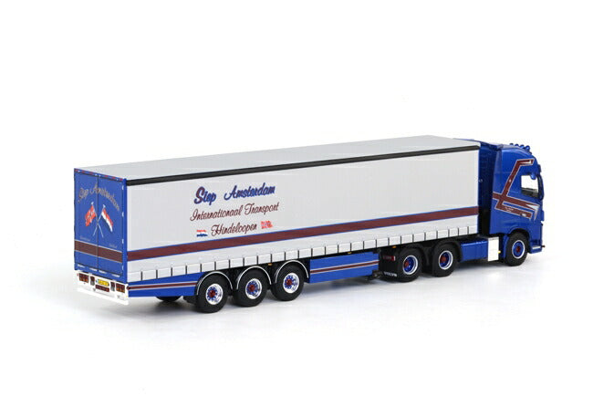 ギャラリービューアに画像をロードする, Siep Amsterdam Volvoボルボ FH4 GL XL カーテンサイダートレーラー 3軸 トラック /WSI 1/50 建設機械模型 ミニカー