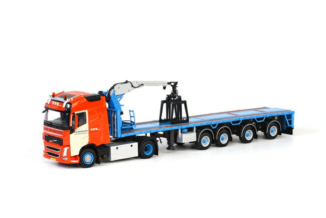 ギャラリービューアに画像をロードする, Van der Meijden Volvo FH4 Globetrotter ブリックトレーラー 4軸 トラック/WSI 1/50 建設機械模型 ミニカー