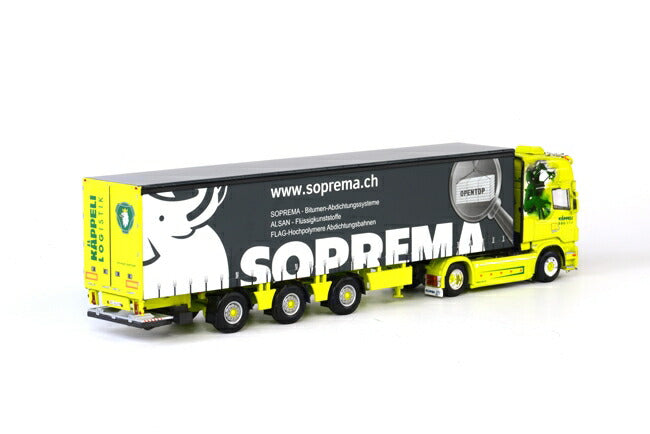 ギャラリービューアに画像をロードする, Kappeli SCANIAスカニア R Topline カーテンサイダートレーラー3軸 トラック/WSI 1/50 建設機械模型 ミニカー