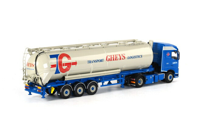 ギャラリービューアに画像をロードする, Gheys Volvo FH4 Globetrotter Tanker Powder Kipper 3軸 トラック/WSI 1/50 建設機械模型 ミニカー