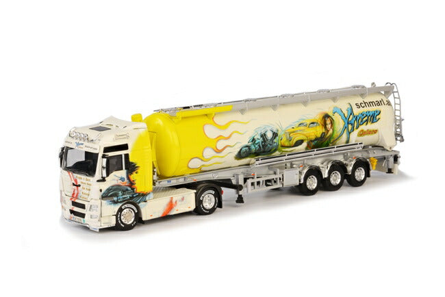 ギャラリービューアに画像をロードする, Melmer MAN TGA XXL Tanker Powder Kipper 3軸 トラック/WSI 1/50 建設機械模型 ミニカー