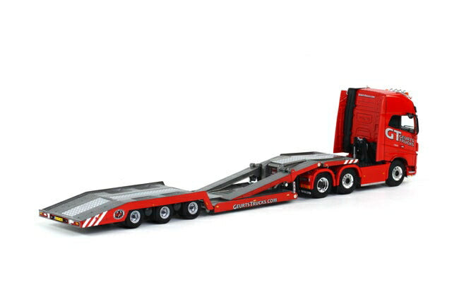 ギャラリービューアに画像をロードする, Geurts Volvoボルボ FH4 GL XL Trucktransporter 3軸 トラック/WSI 1/50 建設機械模型 ミニカー