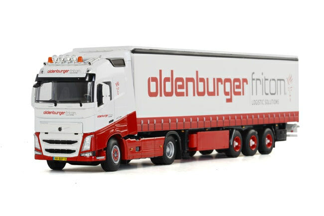 ギャラリービューアに画像をロードする, Oldenburger l Fritom Volvo FH4 GL XL カーテンサイダートレーラー 3軸 トラック/WSI 1/50 建設機械模型 ミニカー