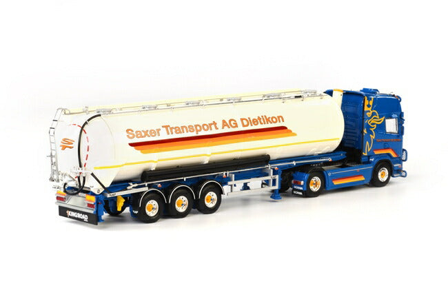 ギャラリービューアに画像をロードする, Saxer SCANIAスカニア R Streamline Topline バルクトレーラー3軸 トラック/WSI 1/50 建設機械模型 ミニカー